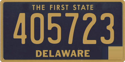 DE license plate 405723