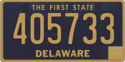 DE license plate 405733