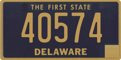 DE license plate 40574