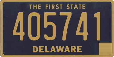 DE license plate 405741