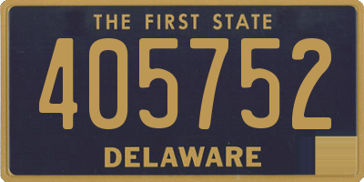 DE license plate 405752