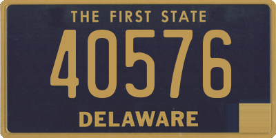 DE license plate 40576