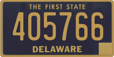 DE license plate 405766