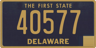 DE license plate 40577