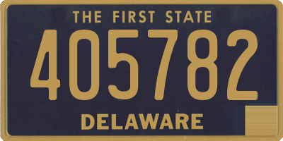 DE license plate 405782