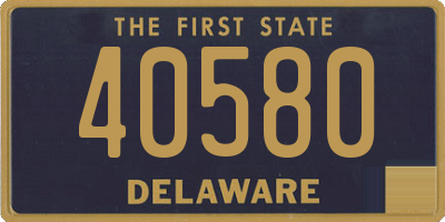 DE license plate 40580