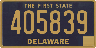 DE license plate 405839