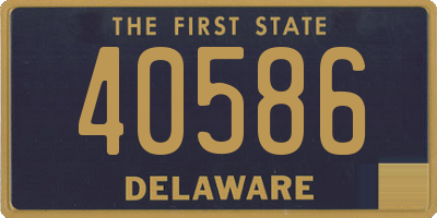 DE license plate 40586