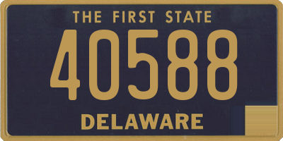 DE license plate 40588