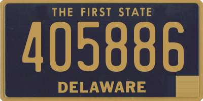 DE license plate 405886