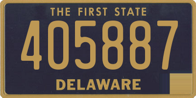 DE license plate 405887