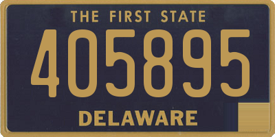 DE license plate 405895