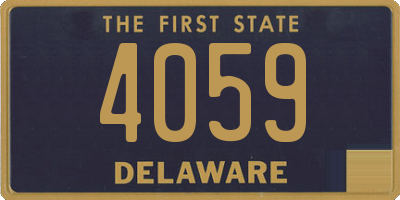 DE license plate 4059