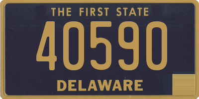 DE license plate 40590