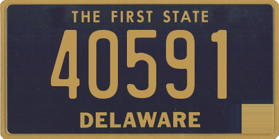 DE license plate 40591