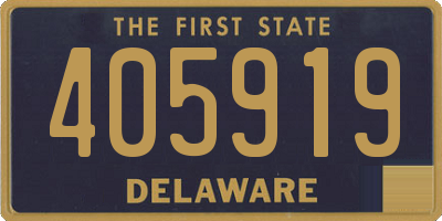 DE license plate 405919