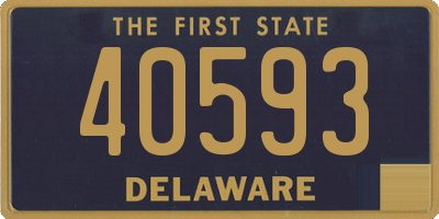 DE license plate 40593