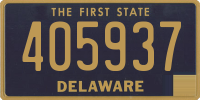 DE license plate 405937