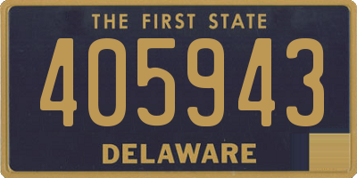 DE license plate 405943