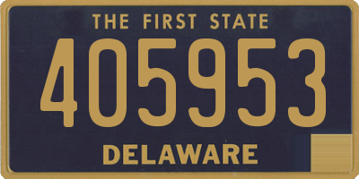 DE license plate 405953