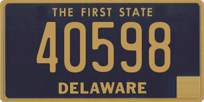 DE license plate 40598