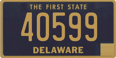 DE license plate 40599