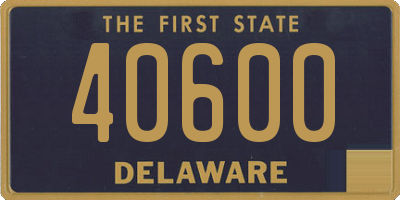 DE license plate 40600