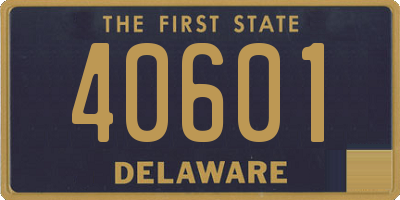 DE license plate 40601