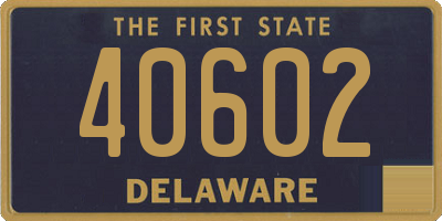 DE license plate 40602