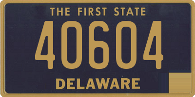 DE license plate 40604