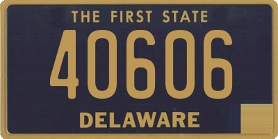 DE license plate 40606