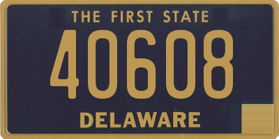 DE license plate 40608