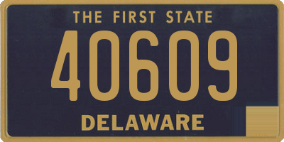 DE license plate 40609