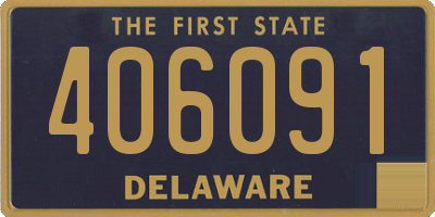 DE license plate 406091