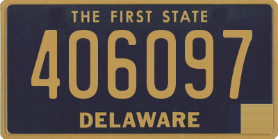DE license plate 406097