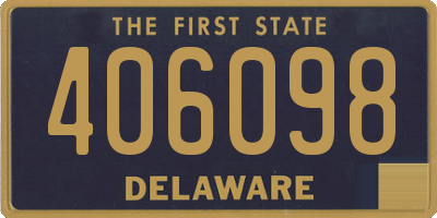 DE license plate 406098
