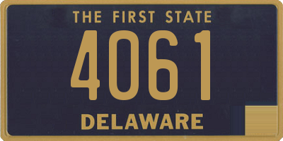 DE license plate 4061