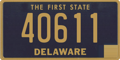 DE license plate 40611