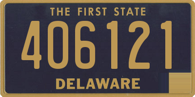 DE license plate 406121