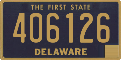 DE license plate 406126
