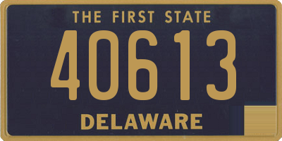 DE license plate 40613