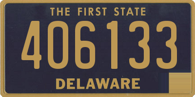 DE license plate 406133