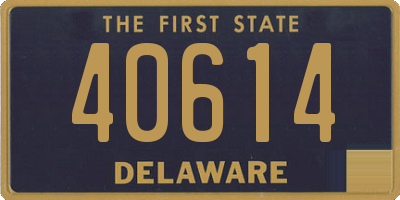 DE license plate 40614