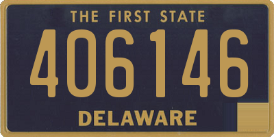 DE license plate 406146