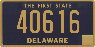 DE license plate 40616