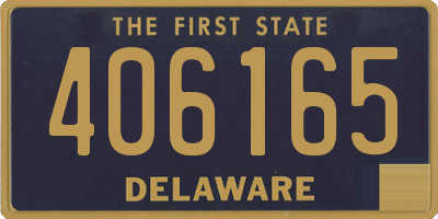 DE license plate 406165