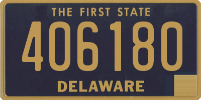 DE license plate 406180
