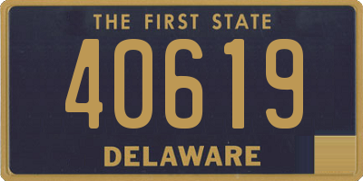 DE license plate 40619