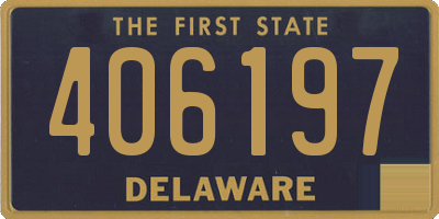 DE license plate 406197