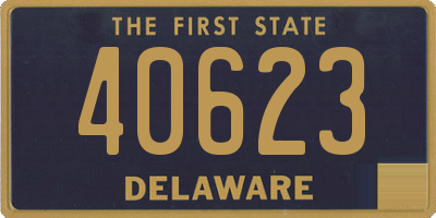 DE license plate 40623